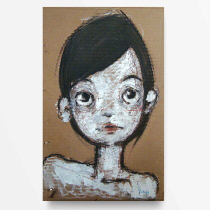 2012 RItratto della serie Ma sono nude quadro pittura contemporanea di Diego Gabriele