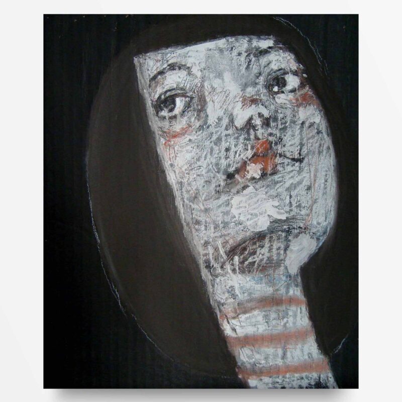 2012 Fondi neri, Ritratto di ragazza, quadro ad acrilico di Diego Gabriele