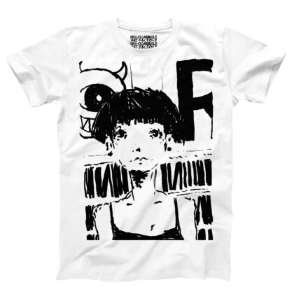 t-shirt indie rock 01 bianco