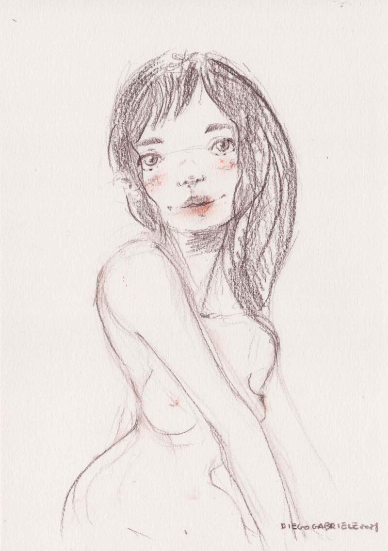 Porpora Disegno Originale a Matita di Diego Gabriele