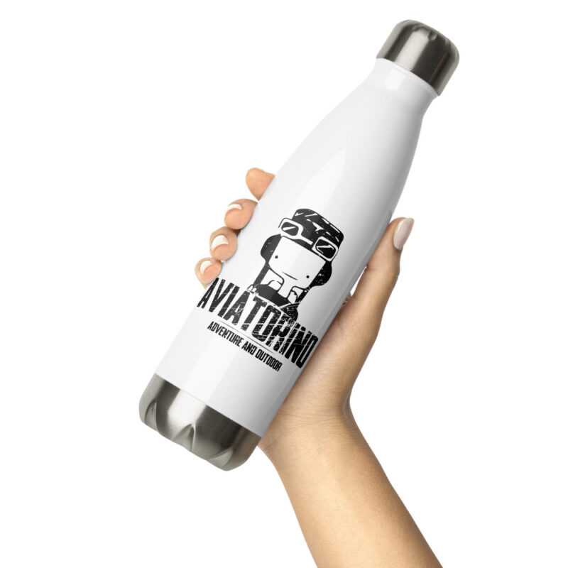 stainless steel water bottle white 17oz front 2 611b6797cbb36 Borraccia in acciaio inossidabile