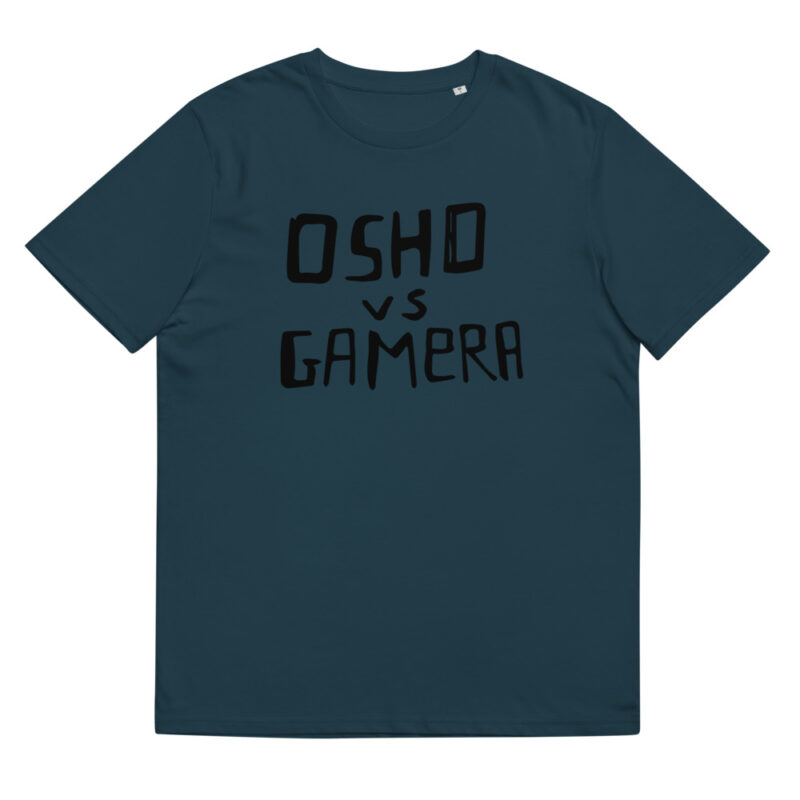 Osho vs Gamera – Le Magliette dei Disegni – T-shirt 100% cotone organico - UNISEX - immagine 4