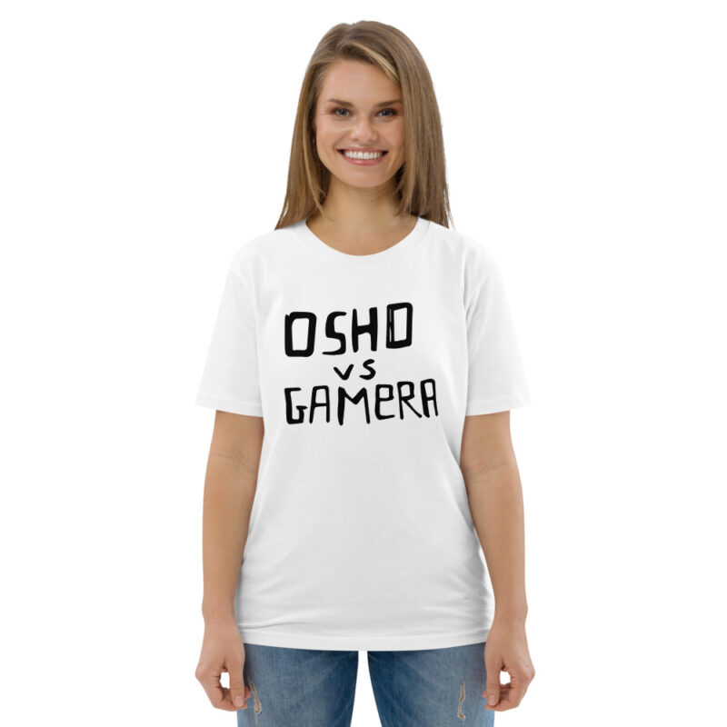Osho vs Gamera – Le Magliette dei Disegni – T-shirt 100% cotone organico - UNISEX - immagine 9