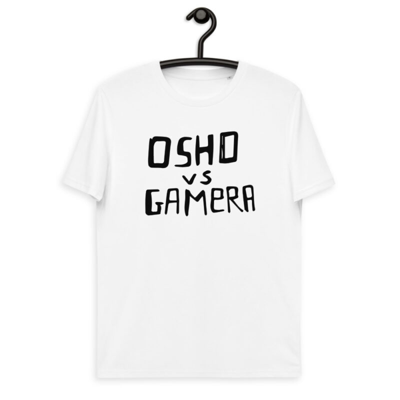 Osho vs Gamera – Le Magliette dei Disegni – T-shirt 100% cotone organico - UNISEX - immagine 3