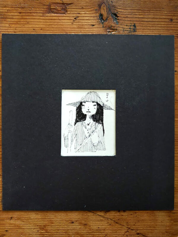 Disegno a inchiostro con Giovane Sciamana by Diego Gabriele