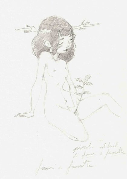 Disegno Originale Erotico - Panisca delle Querce di Diego Gabriele