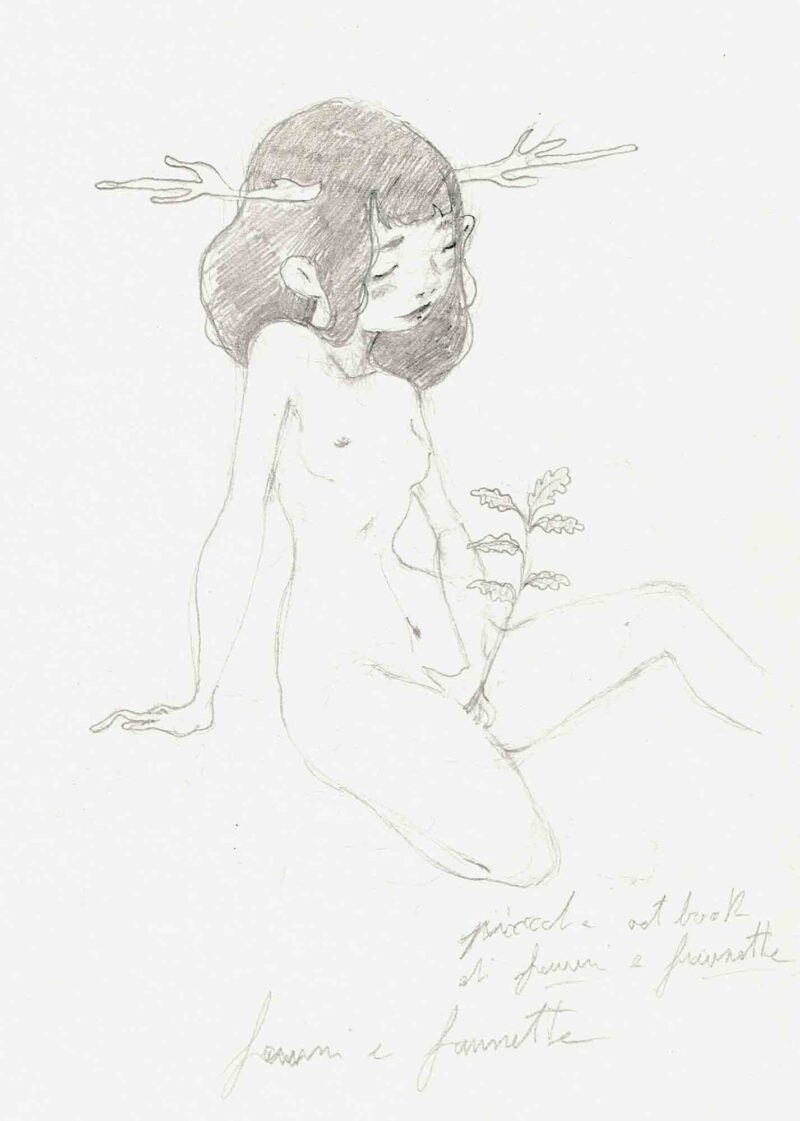 Disegno Originale Erotico - Panisca delle Querce di Diego Gabriele