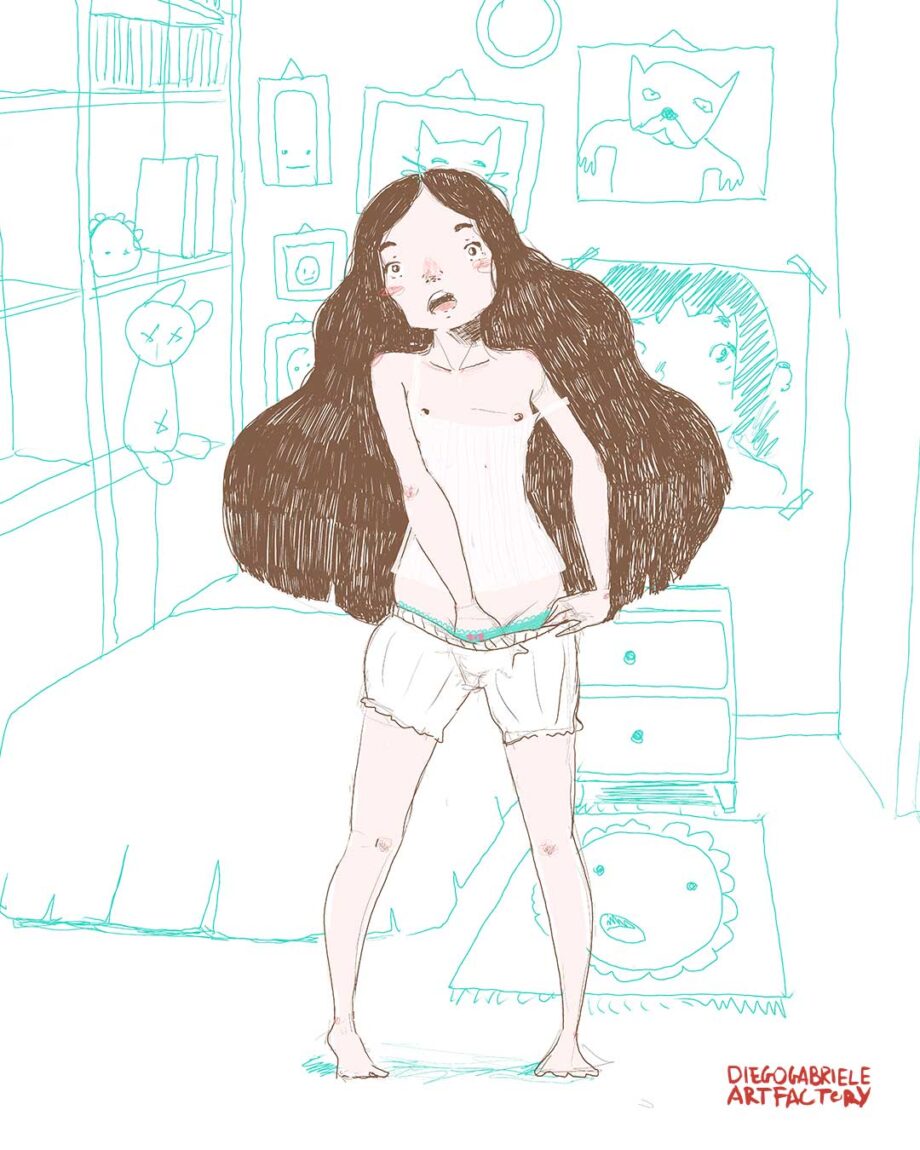 racconto erotico al femminile illustrato Sotto la Pelle di Diego Gabriele